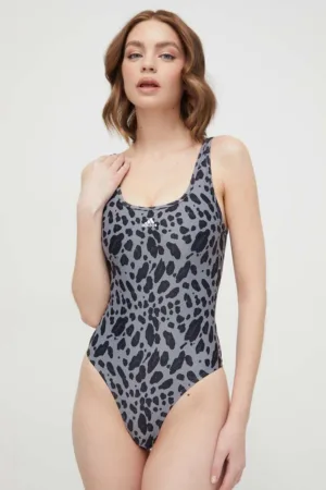 adidas costum de baie dintr-o bucată culoarea gri