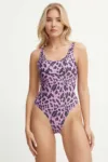 adidas costum de baie dintr-o bucată culoarea violet