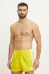 adidas pantaloni scurti de baie 3S BLD SH 3IN culoarea galben