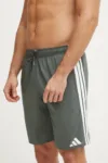 adidas pantaloni scurti de baie 3S BLD SH 8IN culoarea verde