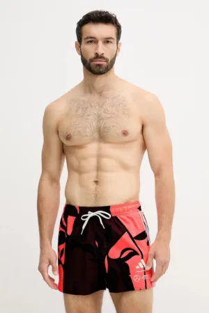 adidas pantaloni scurți de baie x Mercedes culoarea rosu