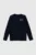 Abercrombie & Fitch longsleeve de baie pentru copii culoarea albastru marin