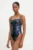 Answear Lab costum de baie culoarea albastru marin, cupa usor rigidizata