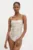 Answear Lab costum de baie culoarea argintiu, cupa usor rigidizata