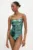 Answear Lab costum de baie culoarea turcoaz, cupa usor rigidizata