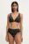 Answear Lab costum de baie din două piese culoarea negru, cupa moale