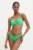 Answear Lab costum de baie din două piese culoarea verde, cupa rigidizata