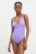 Answear Lab costum de baie dintr-o bucată culoarea violet, cupa usor rigidizata