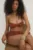 Answear Lab sutien de baie culoarea auriu, cupa usor rigidizata