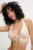 Answear Lab sutien de baie culoarea bej, cupa usor rigidizata