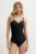Aqua Speed costum de baie culoarea negru, cupa usor rigidizata, VIVIAN