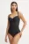 Aqua Speed costum de baie dintr-o bucată Olivia culoarea negru, cupa rigidizata