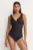 Aqua Speed costum de baie dintr-o bucată culoarea negru, cupa rigidizata, LYDIA