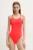 Aqua Speed costum de baie dintr-o bucată culoarea rosu, cupa moale