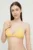 Billabong sutien de baie culoarea galben, cupa usor rigidizata