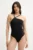 Chantelle costum de baie dintr-o bucată ECLIPSE culoarea negru, cupa moale, C16ZT9
