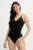 Chantelle costum de baie dintr-o bucată ICON culoarea negru, cupa usor rigidizata, C16VUF