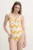 Chantelle costum de baie dintr-o bucată TOTEM culoarea galben, cupă moale, C17RUK