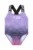 Converse costum de baie dintr-o bucată pentru bebeluși culoarea violet, 1CD418