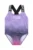 Converse costum de baie dintr-o bucată pentru copii culoarea violet, 3CD418