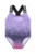 Converse costum de baie dintr-o bucată pentru copii culoarea violet, 3CD418