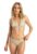 Costum de baie cu imprimeu floral si sutien triunghiular