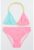 Costum de baie cu model colorblock
