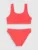 Costum de baie două piese pentru fete – culoarea coral