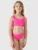 Costum de baie două piese pentru fete – fucsia