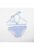 Costum de baie fetite –  cu dungi – 61429 – Albastru