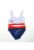 Costum de baie fetite –  din 2 piese – 62429 – Albastru