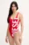 Diesel costum de baie întreg BFSW-KYLIA SWIMSUIT culoarea rosu, cupa moale, A15385.0HPAL