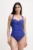 Dkny costum de baie dintr-o bucată culoarea negru, cupa usor rigidizata, DI4MS565
