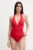Dkny costum de baie dintr-o bucată culoarea rosu, cupa usor rigidizata, DIEMS733