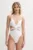 Elisabetta Franchi costum de baie dintr-o bucată culoarea alb, cupa moale, CS65B51E2