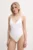 Elisabetta Franchi costum de baie dintr-o bucată culoarea alb, cupa moale, CS69B51E2
