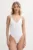 Elisabetta Franchi costum de baie dintr-o bucată culoarea alb, cupa moale, CS69B51E2