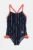Fila costum de baie dintr-o bucată pentru copii LOMELLINA AOP culoarea albastru marin, FAK0422