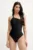 Filippa K costum de baie dintr-o bucată culoarea negru, cupa moale, 31183