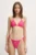 Juicy Couture costum de baie din două piese TAIHITI TRIANGLE culoarea roz, cupa moale, JCITS125202