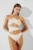 Karl Lagerfeld costum de baie dintr-o bucată culoarea alb, cupa moale, A2W46006