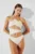 Karl Lagerfeld costum de baie dintr-o bucată culoarea alb, cupa moale, A2W46006