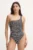 Karl Lagerfeld costum de baie dintr-o bucată culoarea negru, cupa moale, A1W46043
