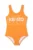 Kenzo Kids costum de baie dintr-o bucată pentru copii culoarea portocaliu, K61186