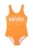 Kenzo Kids costum de baie dintr-o bucată pentru copii culoarea portocaliu, K61186