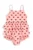 Konges Sløjd costum de baie dintr-o bucată pentru copii MANUCA FRILL SWIMSUIT GRS culoarea roz, KS103264