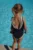Konges Sløjd costum de baie dintr-o bucată pentru copii SAILOR SWIMSUIT culoarea albastru marin, KS102632