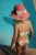 Konges Sløjd costum de baie pentru copii din două piese BOWIE BIKINI culoarea roz, KS102502