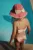 Konges Sløjd costum de baie pentru copii din două piese BOWIE BIKINI culoarea roz, KS102502