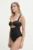 Kurt Geiger London costum de baie dintr-o bucată CHELSEA culoarea negru, cupa usor rigidizata, 4378500609